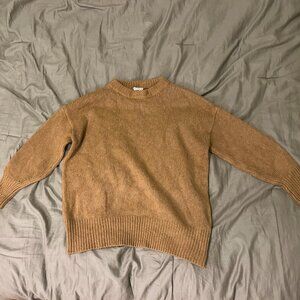For the Republic Classic Crewneck Sweater in Camel size Small